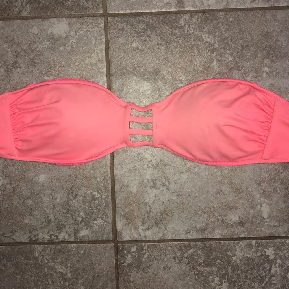 pink VS bathing suit top